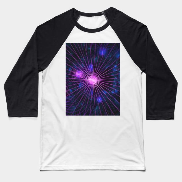 Star String Galaxy, Digital Abstract Artwork Baseball T-Shirt by love-fi